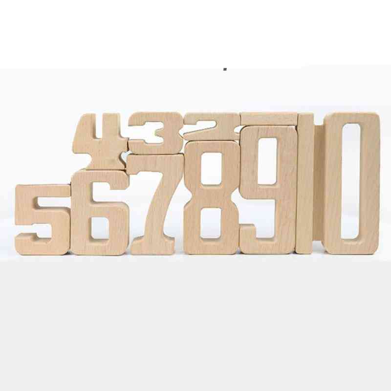 Number Building Blocks Wooden Math Digital