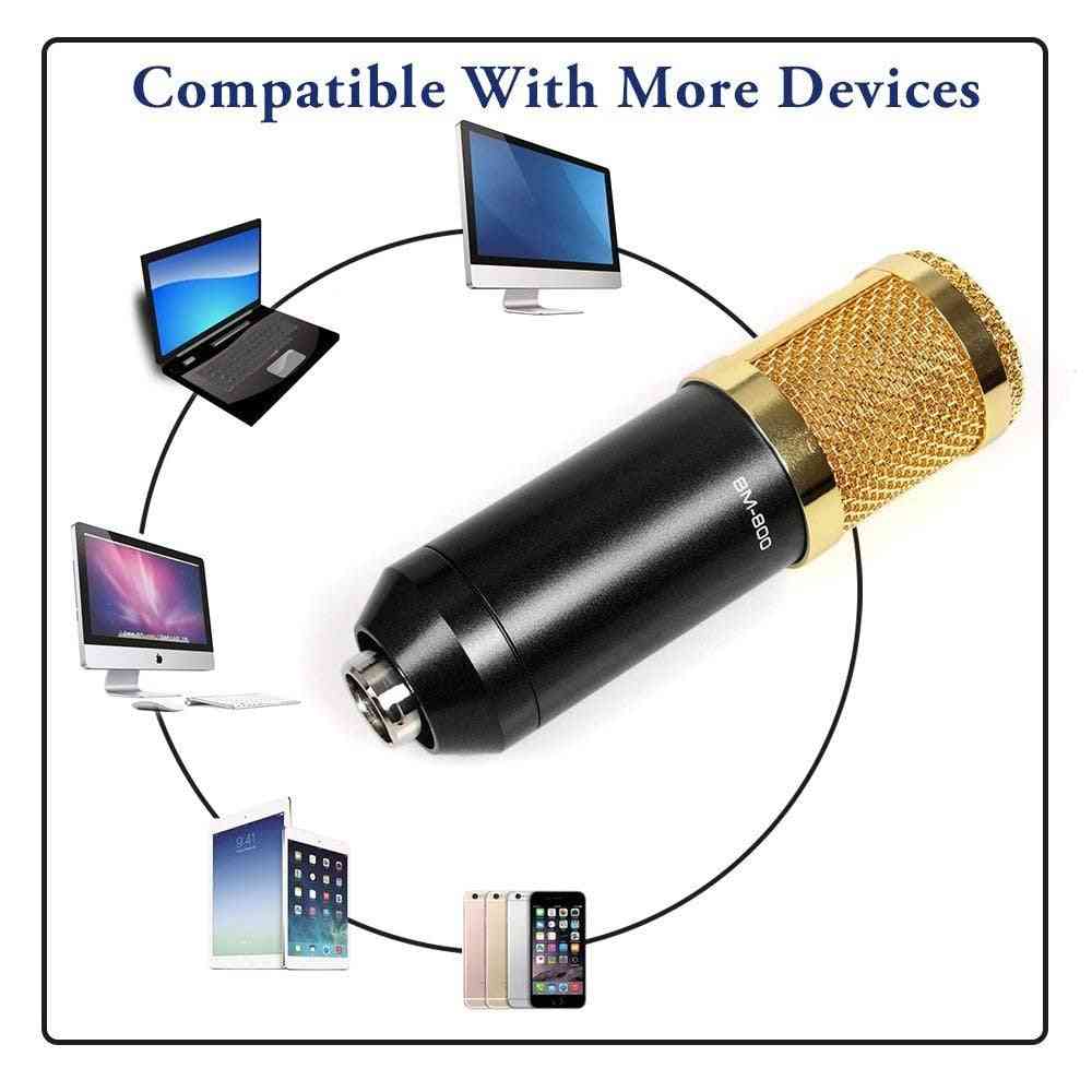 Bm800 Condenser Microphone Professional Voice Recording For Phone Pc