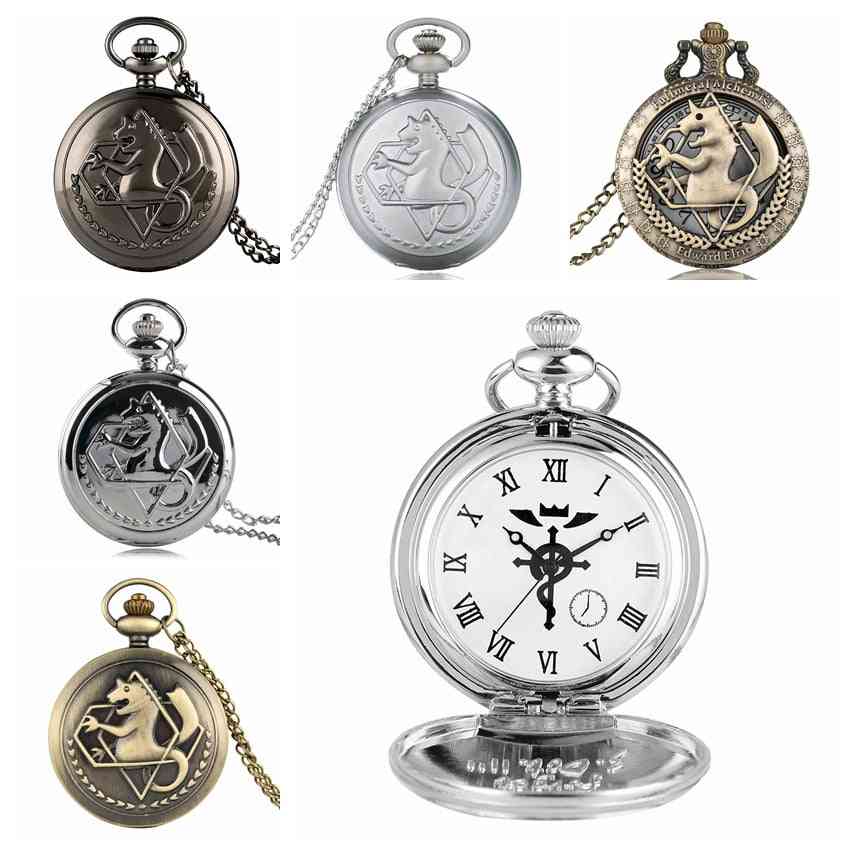 Pocket Anime, Full Metal Alchemist, Necklace Fob, Watches Clock