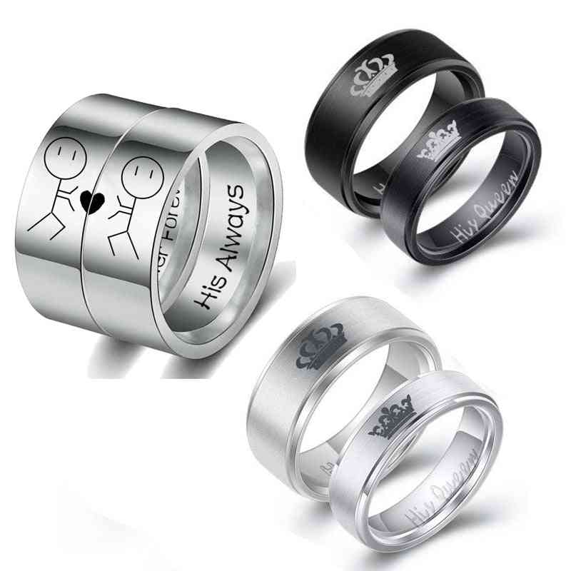 дамски пръстен от неръждаема стомана, прост дизайн