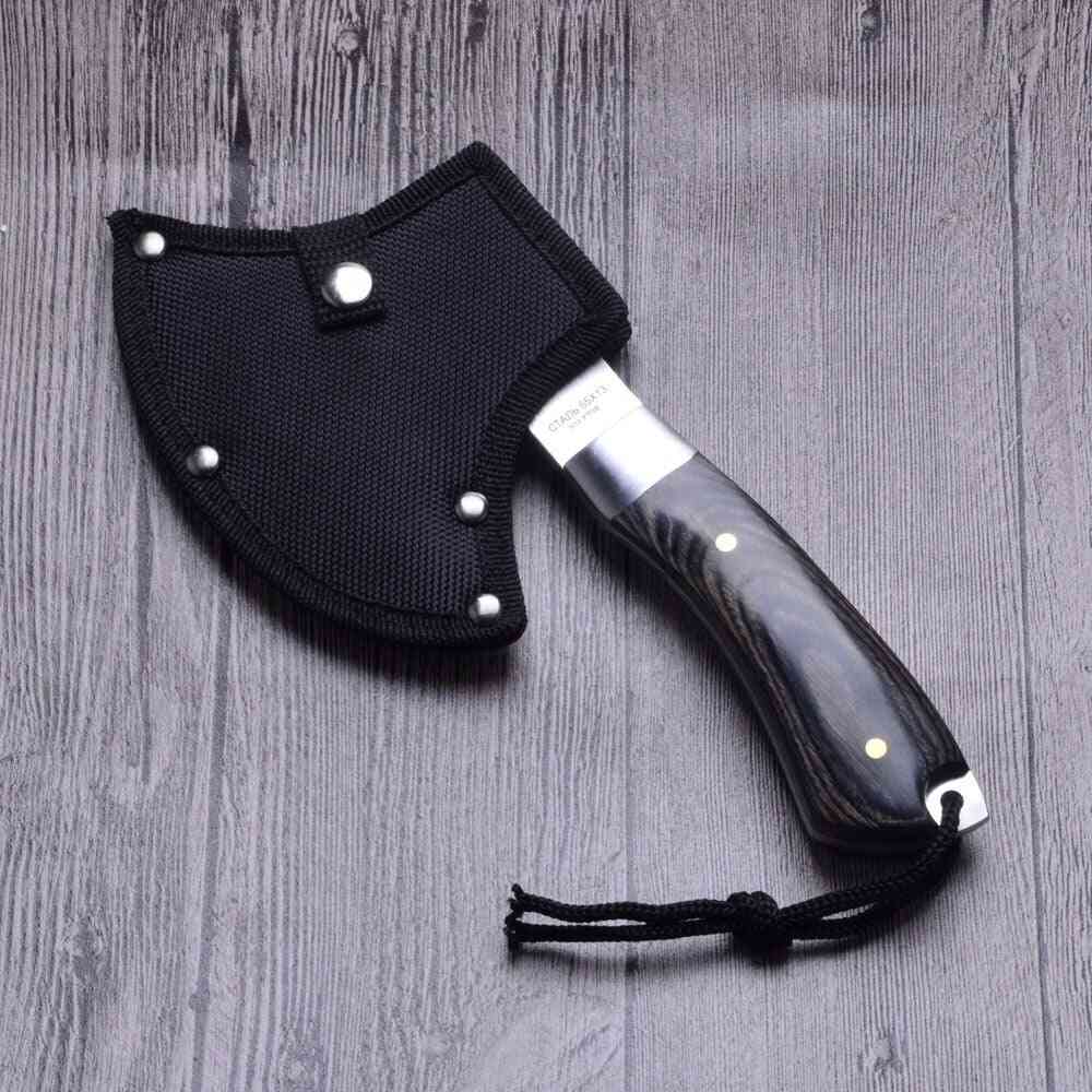 Survival Tomahawk Axe Hatchet And Knife Set For Chopping Meat