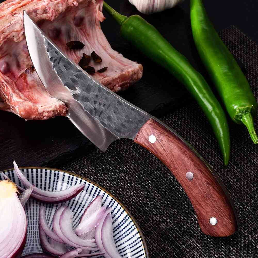 Survival Tomahawk Axe Hatchet And Knife Set For Chopping Meat