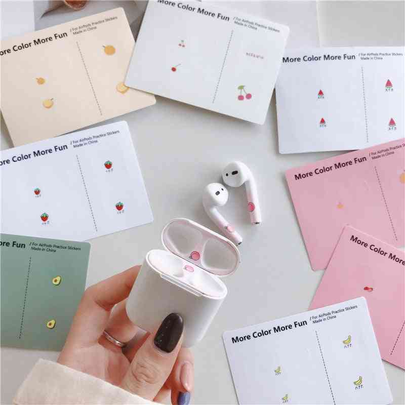 Cute Skin, Dust Guard, Inner Cover Stickers Film For Airpods