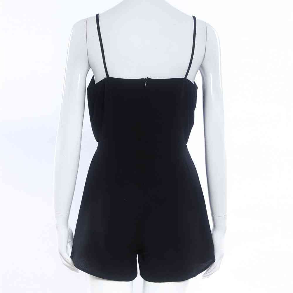Sleeveless Bodycon- Black Elegant Jumpsuit Playsuit