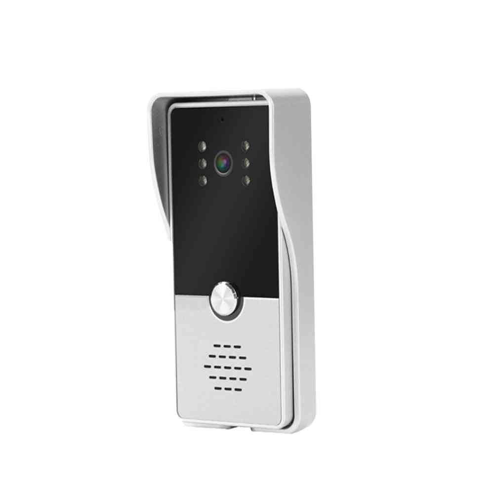 Video Door Phone Intercom Doorbell Camera Wired System Unlock Support Lock