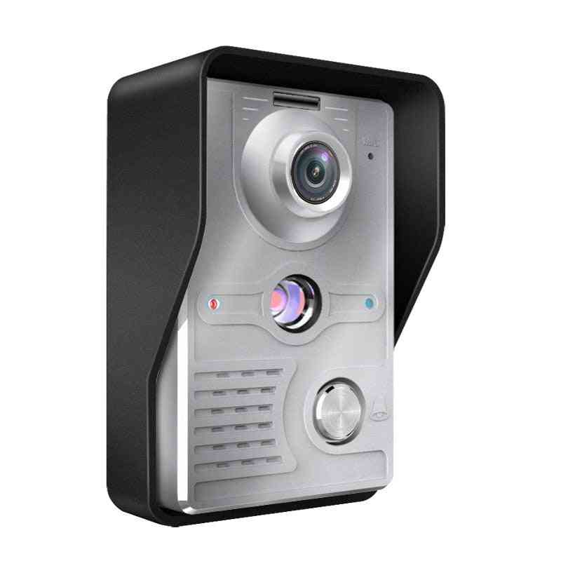 Lcd Video Door Phone Doorbell Intercom Kit, Camera Monitor