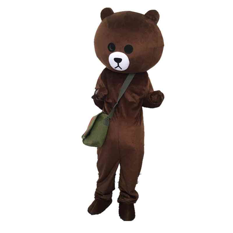 Teddy Bear- Mascot Cosplay, Halloween Game, Dress Costume Suit