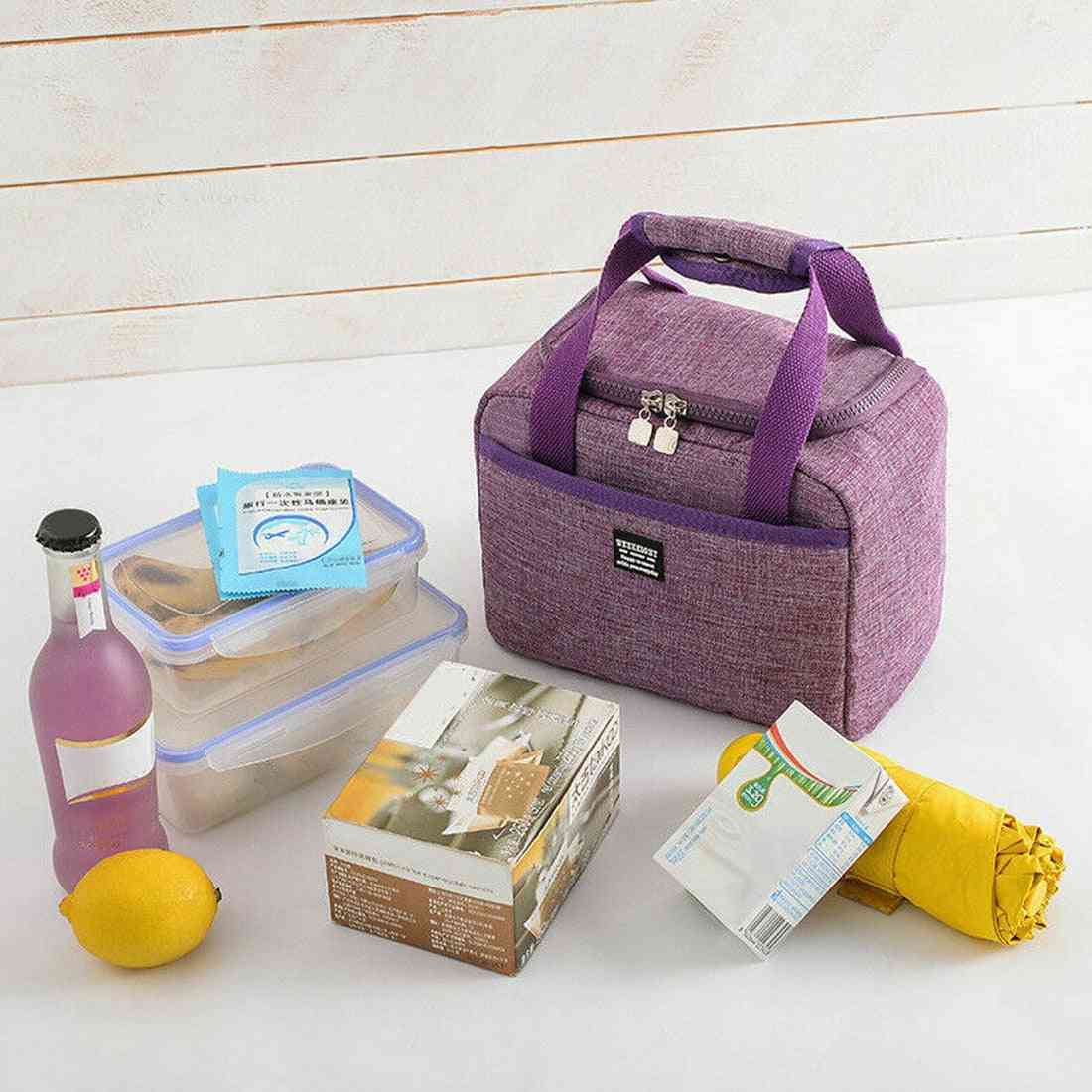 Portable Thermal Insulated, Lunch Box, Food Storage Bags