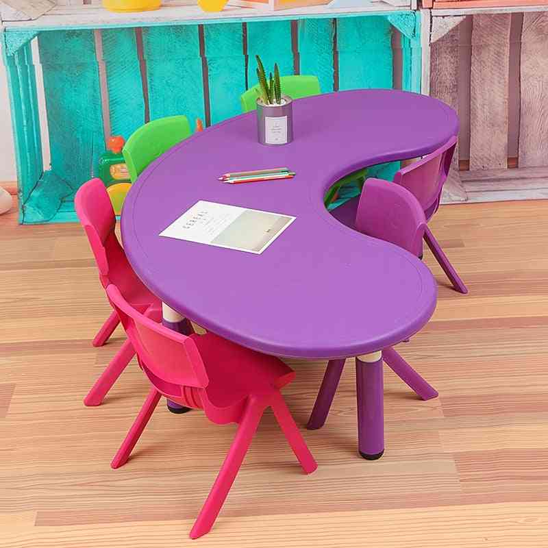 Mesas y sillas para niños juguete de estudio de plástico para bebés