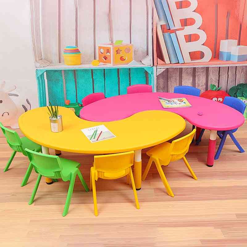 Mesas y sillas para niños juguete de estudio de plástico para bebés