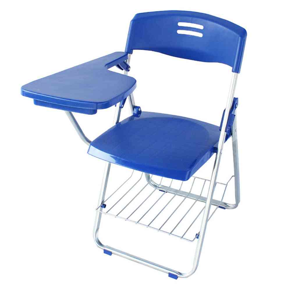 Folding Chair With Wordpad, Plastic Breathable Backrest Chairs