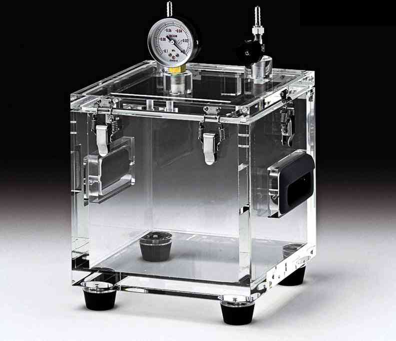 Acrylic Transparent- Vacuum Defoaming Bucket, Glove Operation Box
