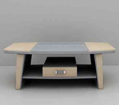 Eleganckie nowoczesne skórzane siedzenia duża sofa, drewniany stolik kawowy do biura, domu