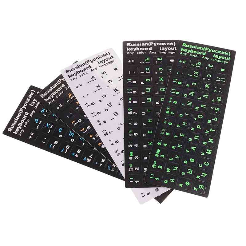 New Russian Letters Keyboard Stickers For Notebook Computer