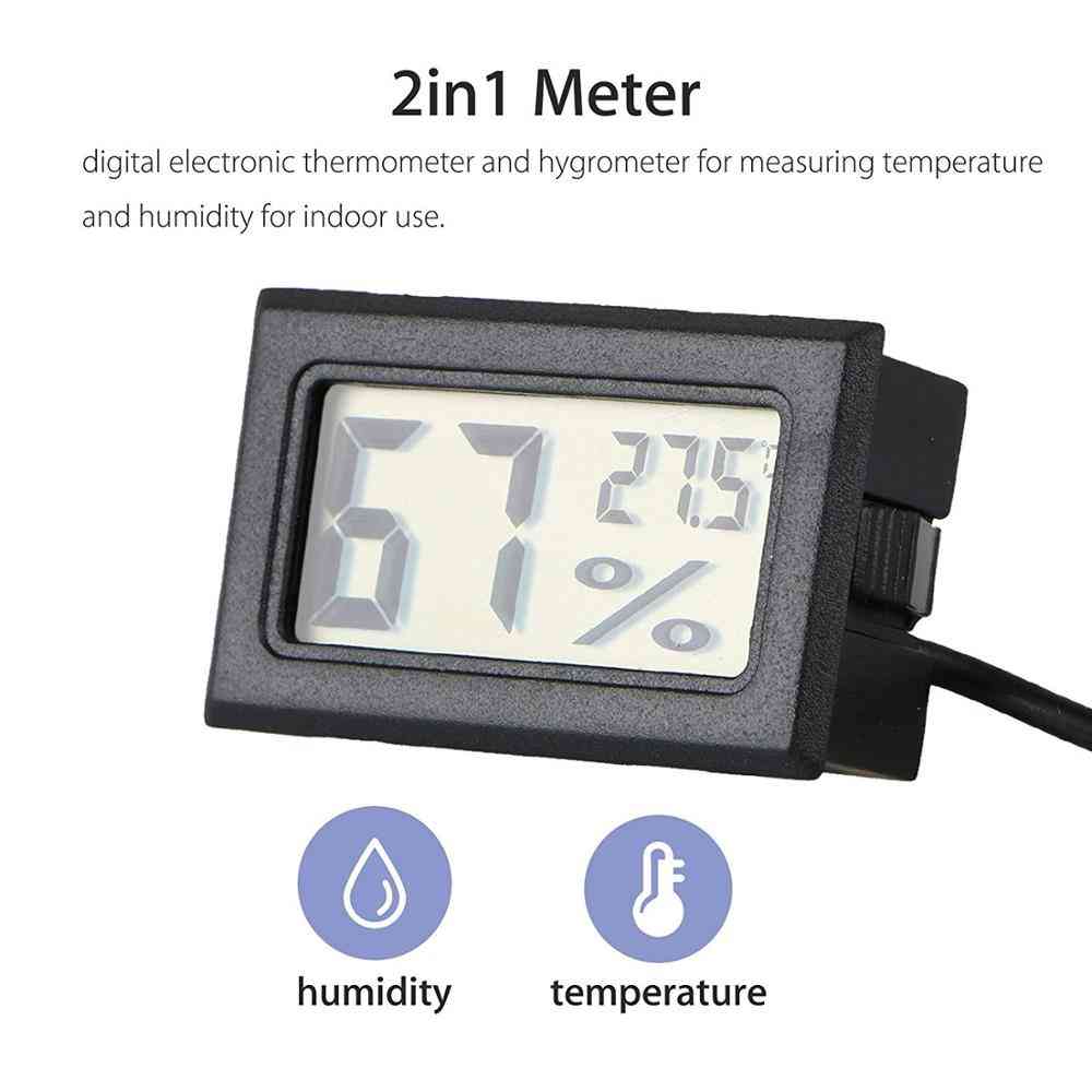 Mini Lcd Digital Thermometer Hygrometer Temperature Sensor Humidity Meter