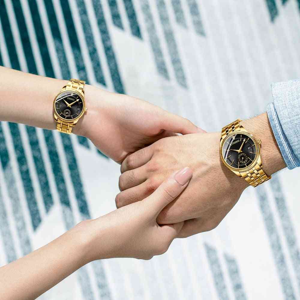 Luxury Quartz, Gold Clock, Wrist Watches