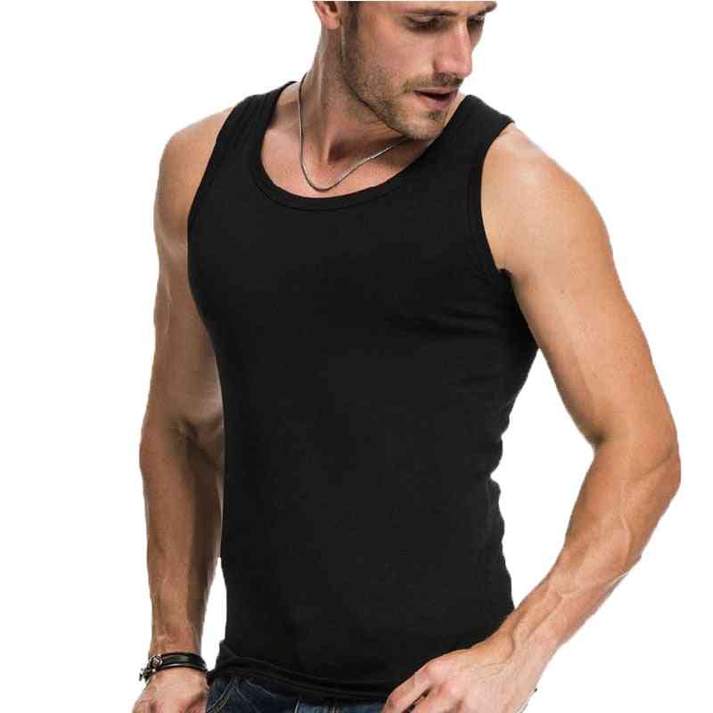 Summer Men Cotton Comfortable Undershirt Sleeveless Casual Underwear