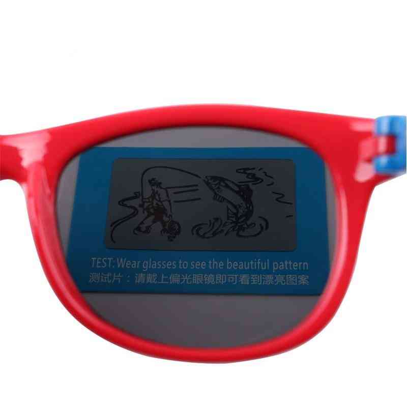 Polarized Silicone Frame Sun-glasses With Car Case Eyewear For &