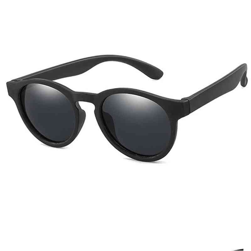 Kerek polarizált, szilikon biztonsági, árnyalatú szemüveg, uv400 napszemüveg és