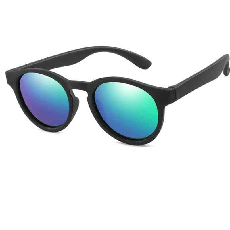 Kerek polarizált, szilikon biztonsági, árnyalatú szemüveg, uv400 napszemüveg és