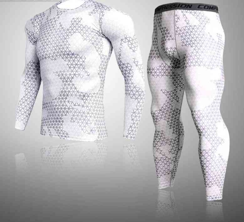 îmbrăcăminte termică pentru bărbați johns lungi set colanți lenjerie de iarnă uscare rapidă