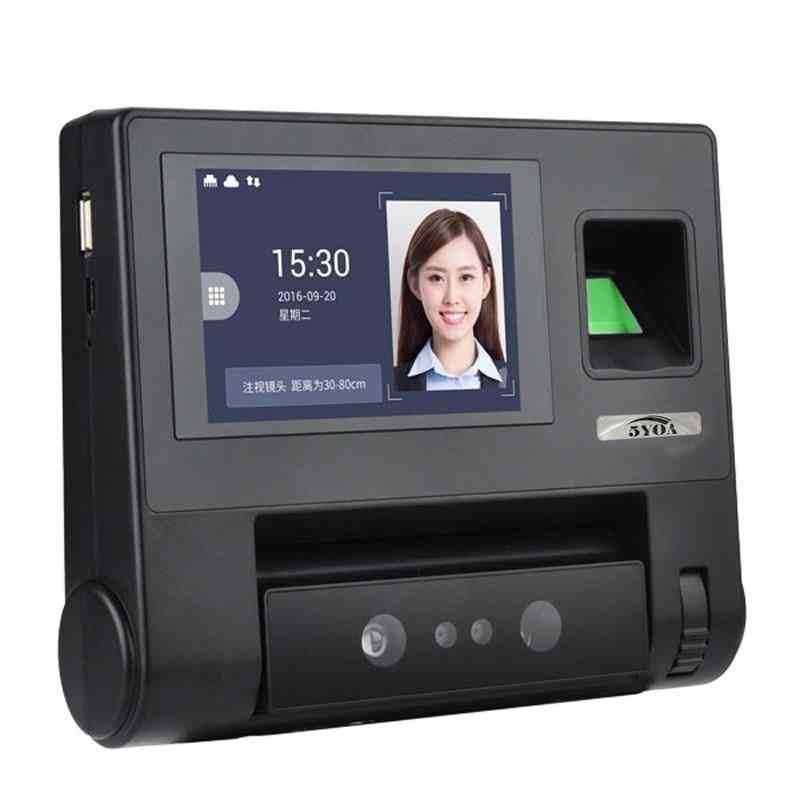Biometric, Face & Fingerprint, Recognition Time Attendance, System Machine