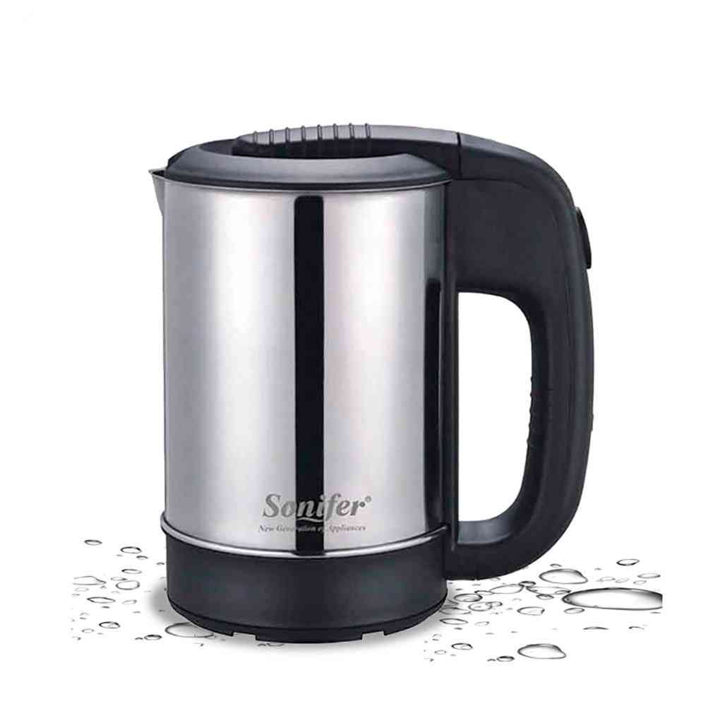 Stainless Steel- Electric Kettle, Travel Water Boiler Pot
