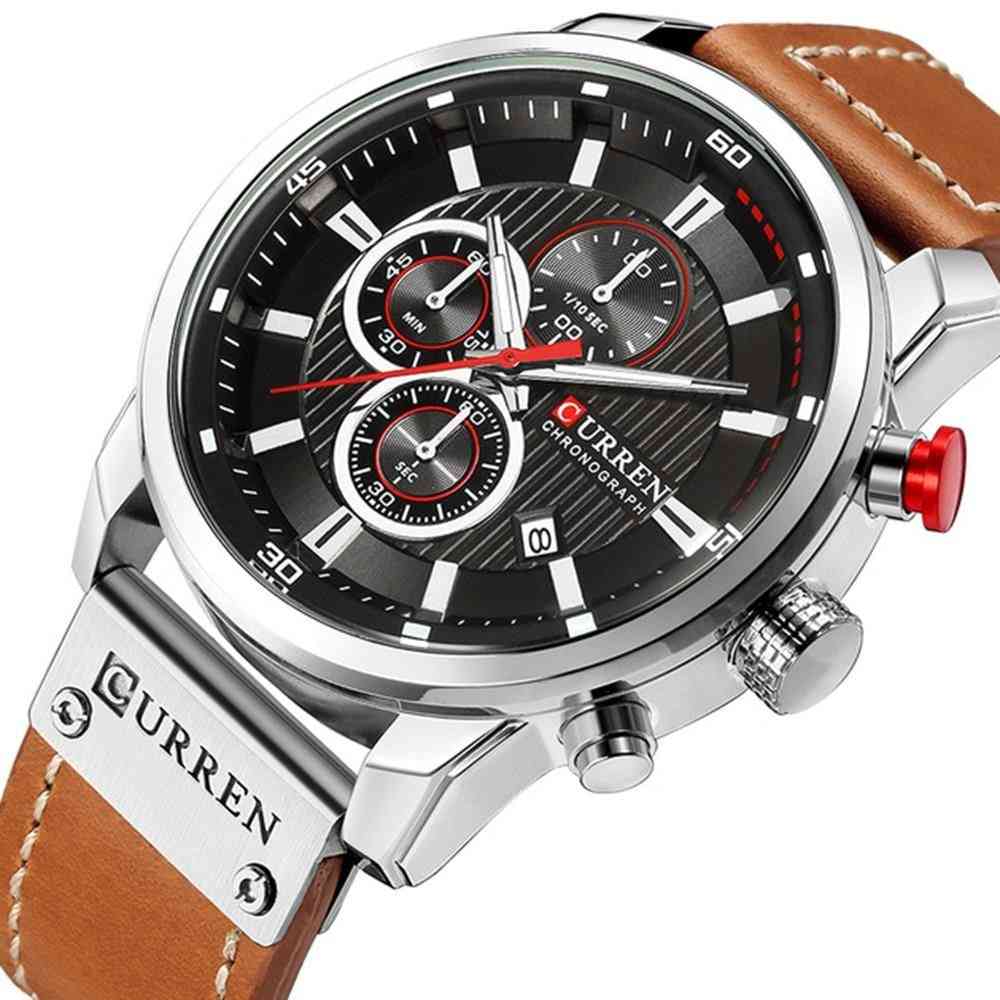 Man Watches With Chronograph, Sport Waterproof Clock