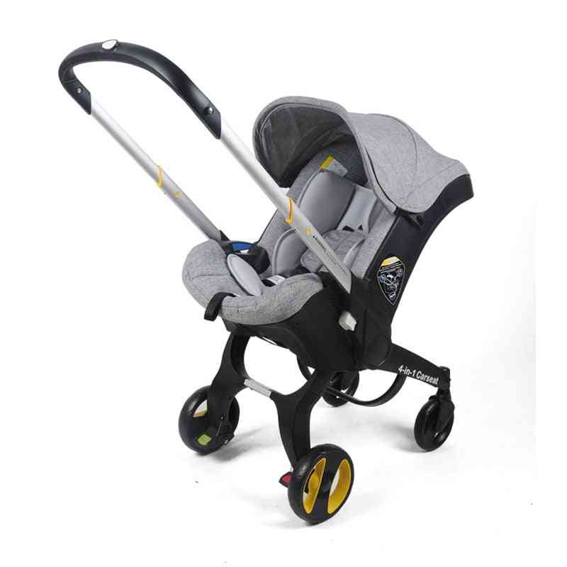 Baby Stroller With Car Seat, Bassinet High Landscape Folding Carriage, Pram