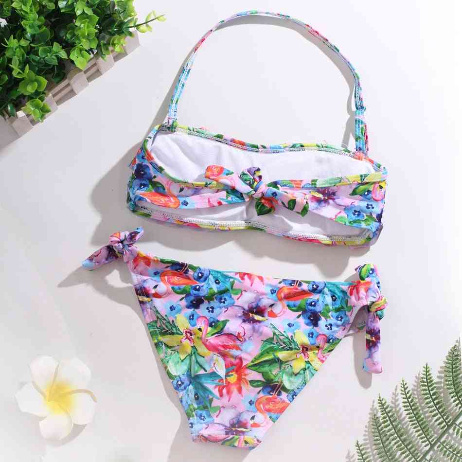 Two Piece- Hot Stamping, Swimwear Bathing Swimsuit For Set-1
