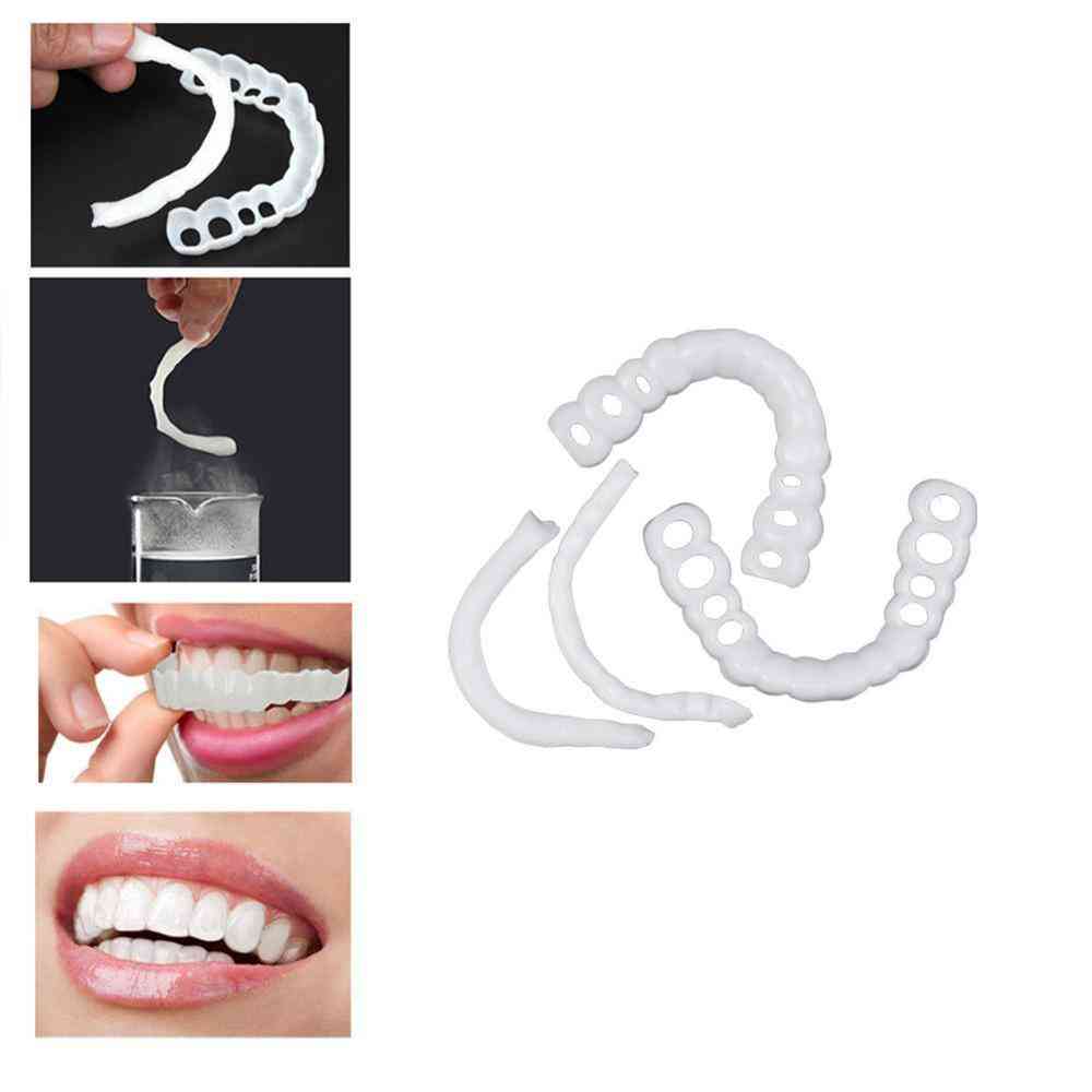 Naturlige kosmetiske falske tænder - dæk snap på silikontænder
