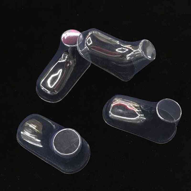 20 бр.- прозрачен пластмасов чорап, модел на крака