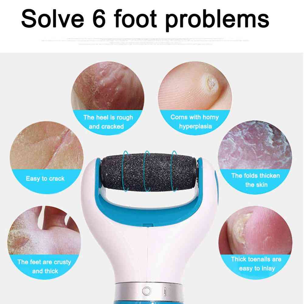 Electric Foot File, Grinder Dead Skin, Callus Remover For Pedicure Tools Hard Cracked