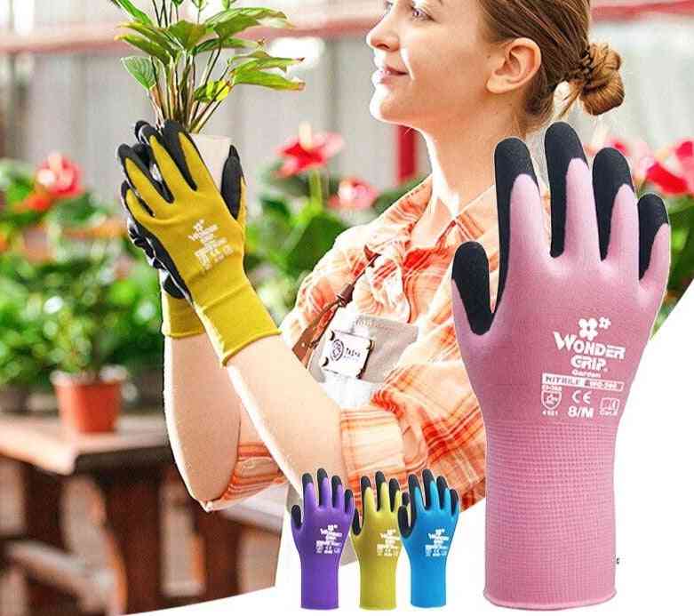 Hitro enostavno kopati in posaditi vrtno delo najlonske rokavice