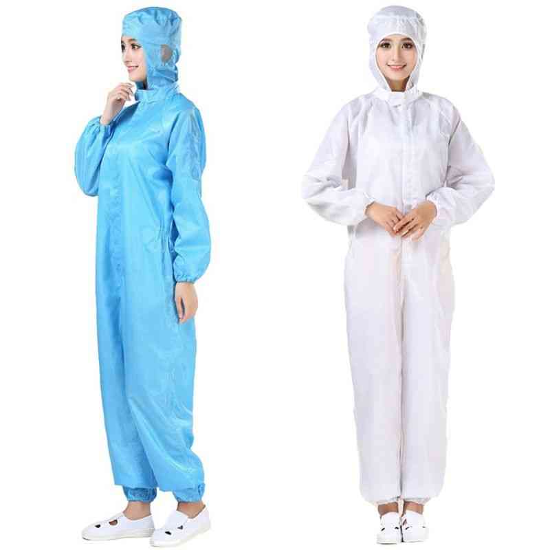 Hooded Coverall Anti-static Suit, Chemical Protective Isolation Safety Clothes