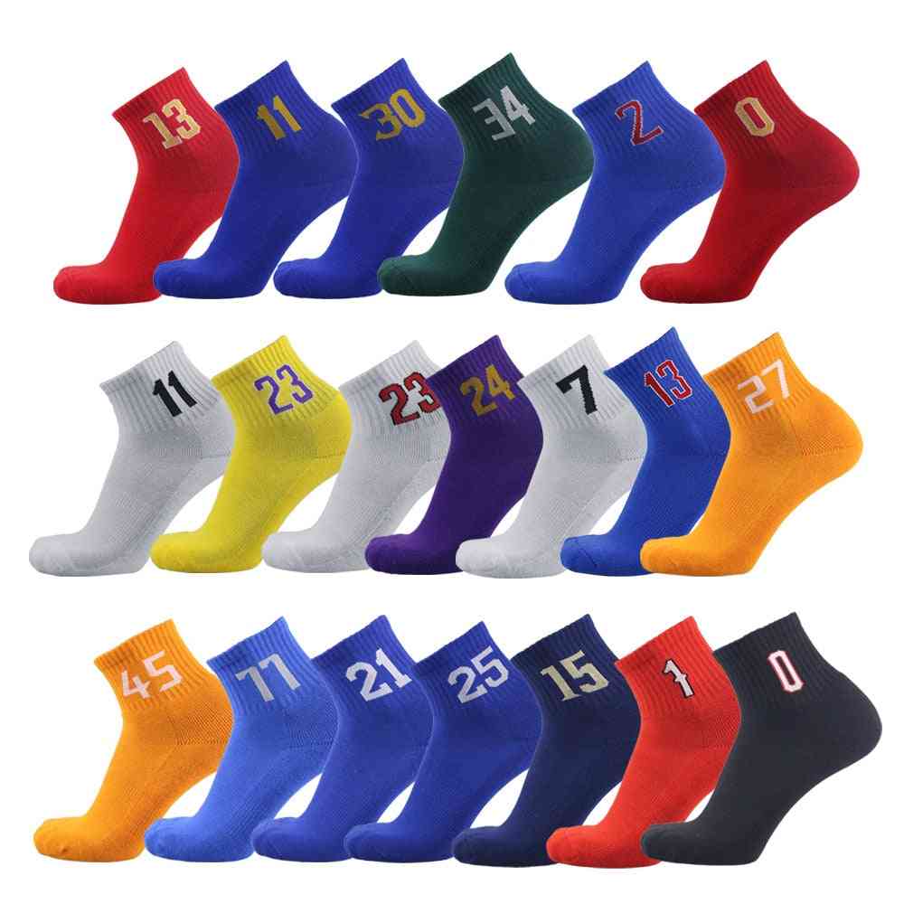 Non-slip Skateboard Basketball Bottom Thick Sports Socks Set-1
