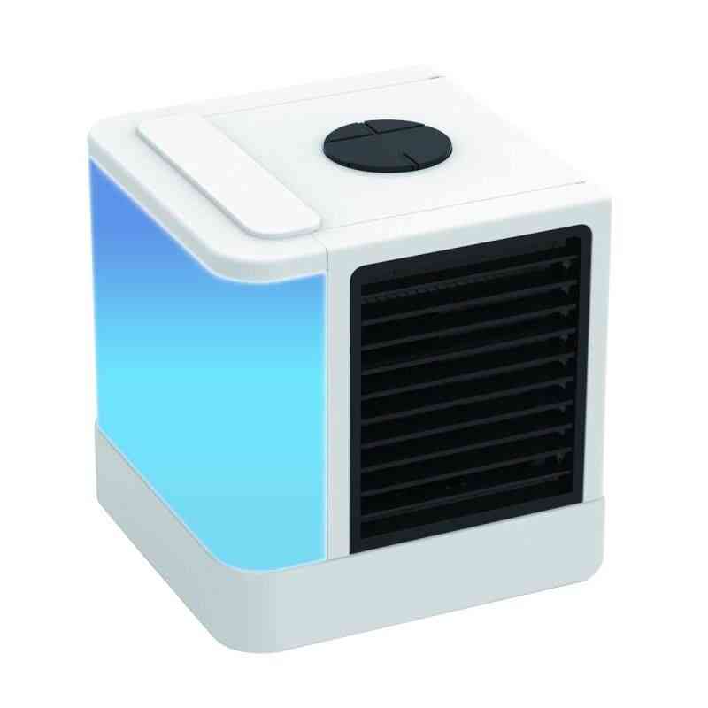 Air conditionné portable, humidificateur - ventilateur de bureau lumineux 7 couleurs