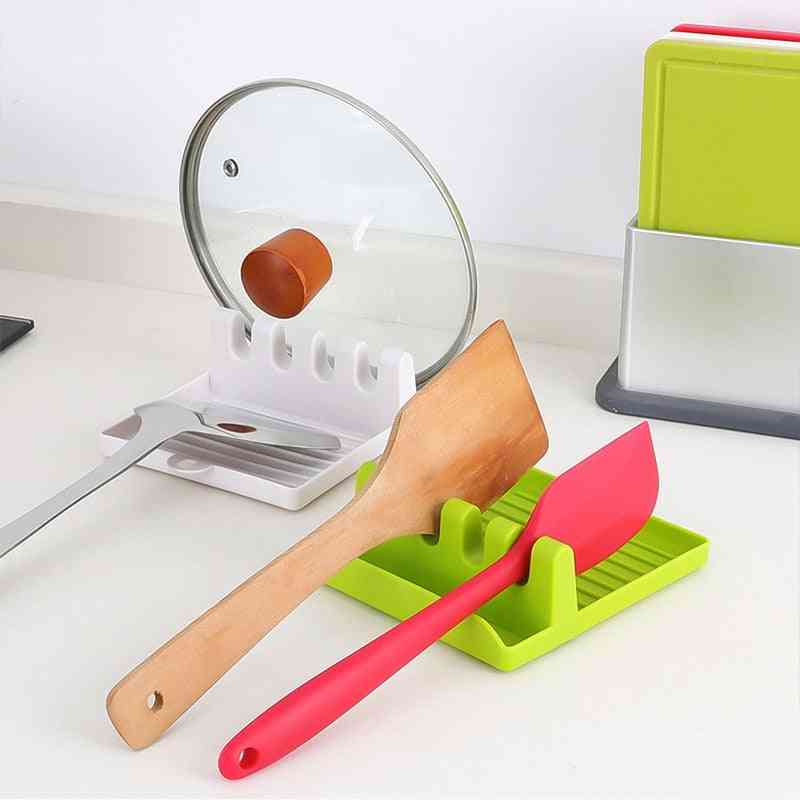 Silicone Pp- Spoon Rest, Utensil Spatula Holder For Kitchen