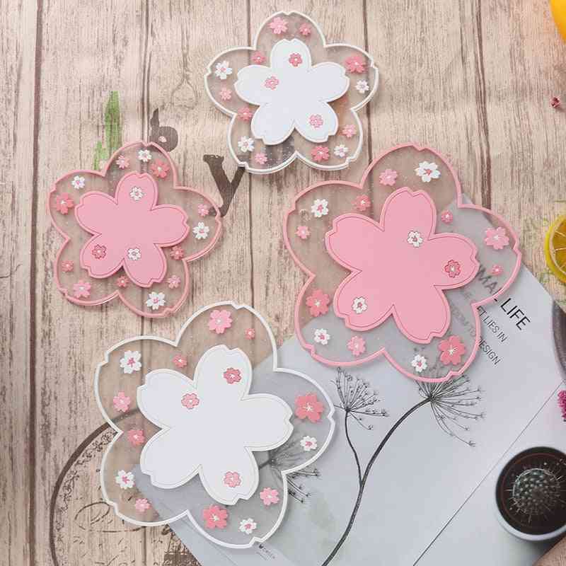 1pc Japan Style Cherry Blossom Heat Insulation Table Mat