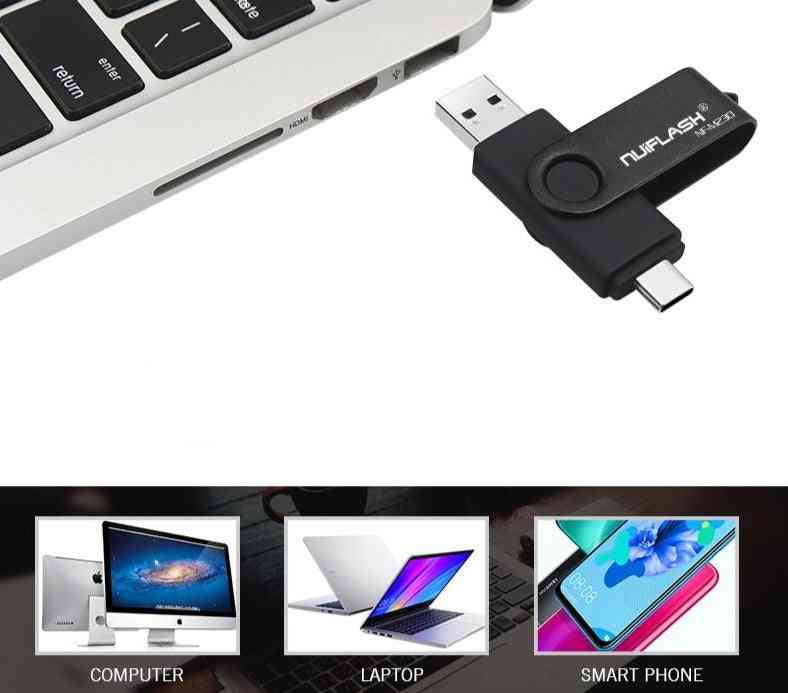Type-c, 2.0 Usb Flash & Stick Pen Drive For Smart Phone/laptop