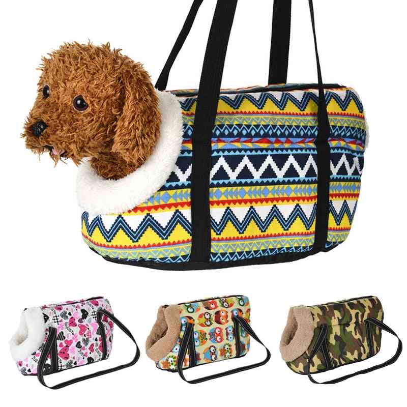 Klassisk kæledyrsholder til små hunde, hyggelig blød hvalp, kat, tasker, rygsæk