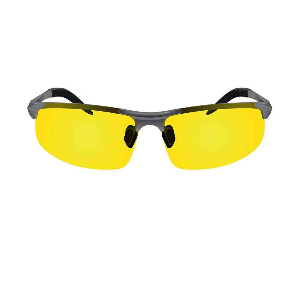 Night Driving Glasses - Semi Polarized, Yellow Tint Vision Anti Glare Lens