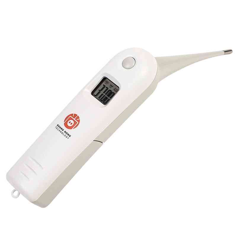 Electronic Digital Rectal Thermometer For Dogs, Pig, Horse Body Temperature, Measuring (white)