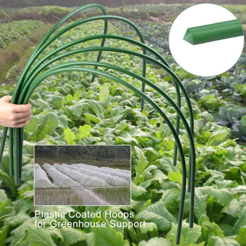 Greenhouse Plant Hoop, Grow Garden Tunnel Support Hoops, Holder Tools For Stakes Farm Agriculture