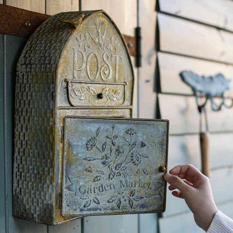 Outdoor Wall Vintage Metal Post Box