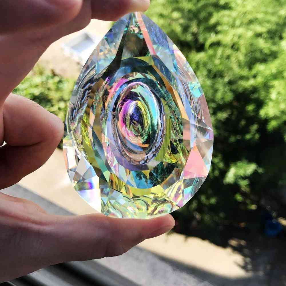 Hengende krystaller, prisme solfanger for tilbehør til vindusdekorasjon