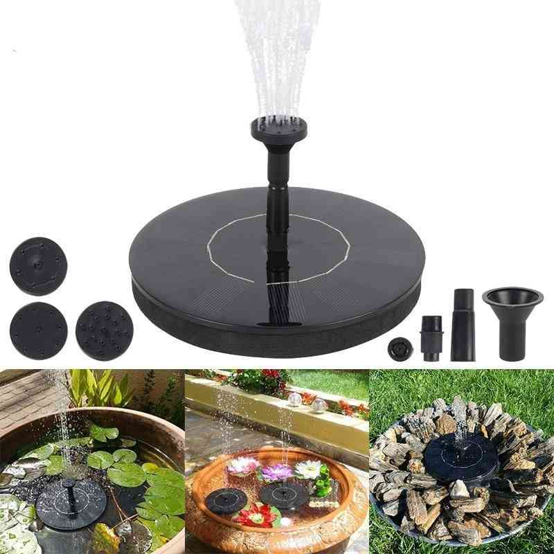 Solar Fountain Watering Kit Patio Landscape Floating Water Pump