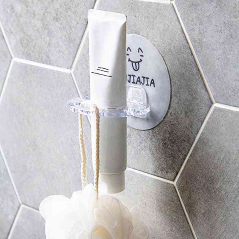Tandborsthållare i plast, förvaringshylla för tandkräm