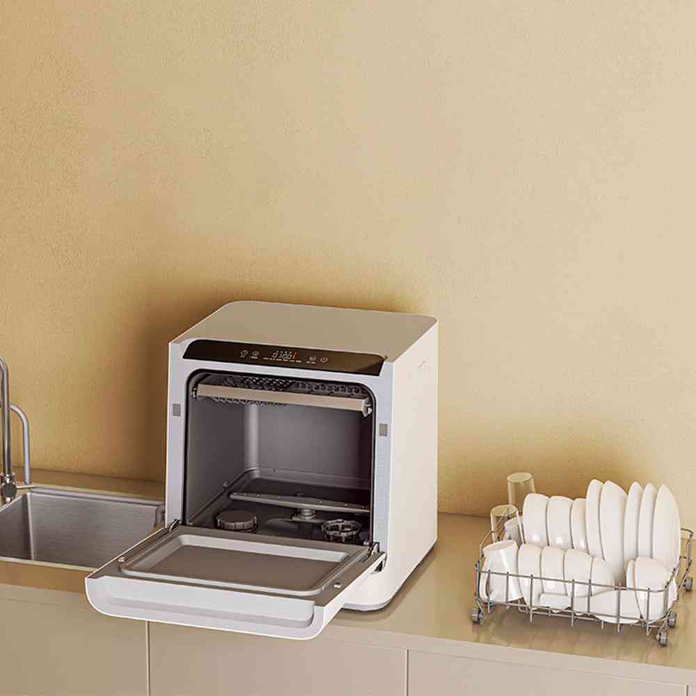 Mini Countertop Table Dish Washers, Ultrasonic Cleaner Sterilization