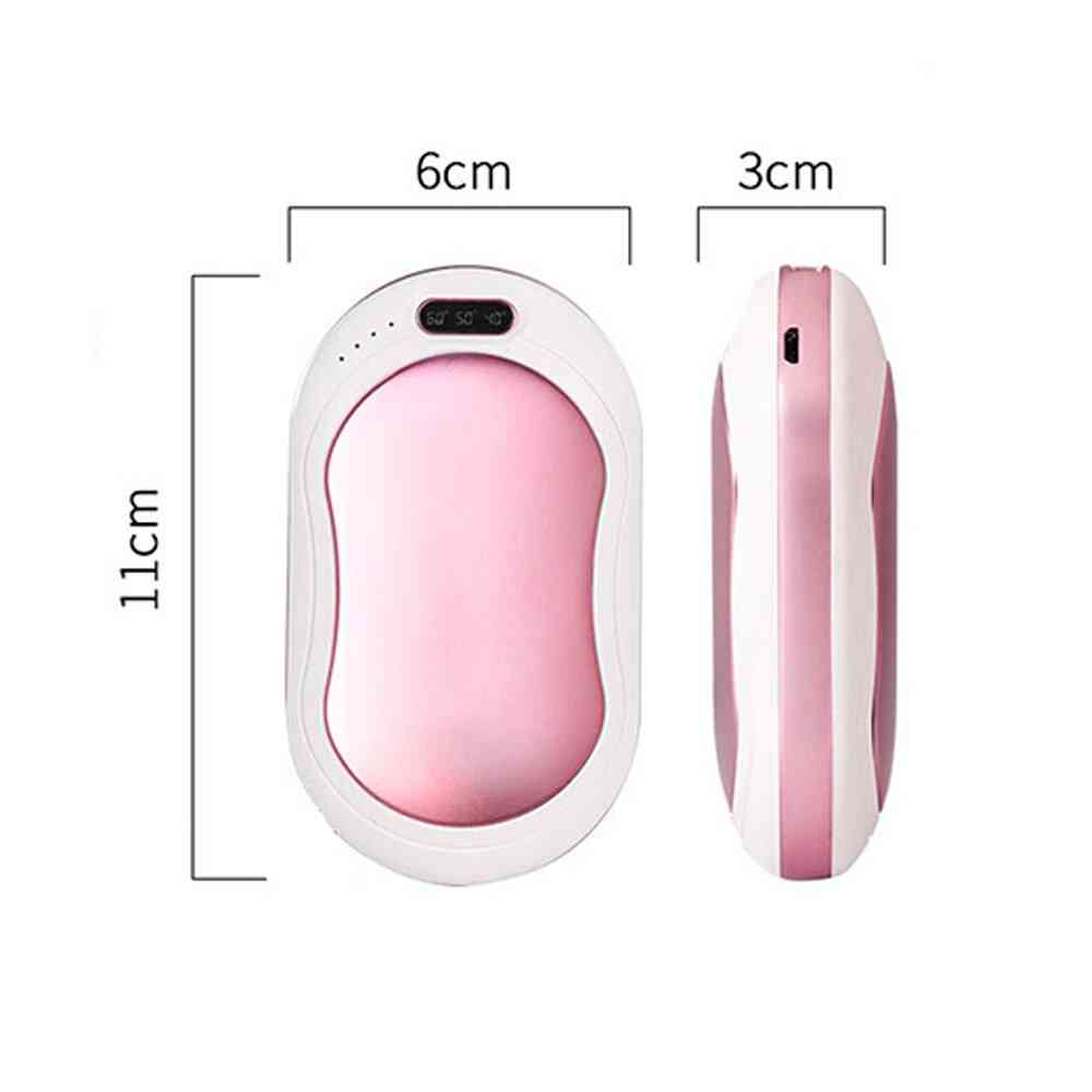 4 In 1 Usb Rechargeable Hand Warmer Power Bank With Vibration Massage Led Flashlight